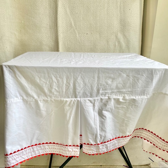 Pottery Barn Bedding Pb Barn Kids Box Pleat Skirt Dust Ruffle Red